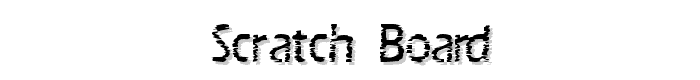 Scratch Board font